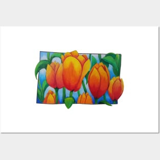 Tulip in a Frame Posters and Art